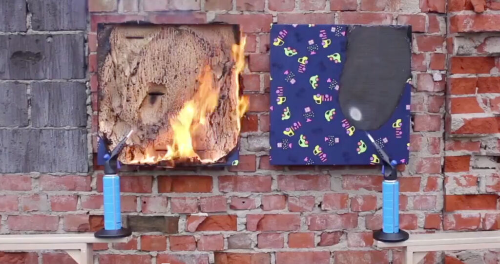 Brandtest: Stenull
