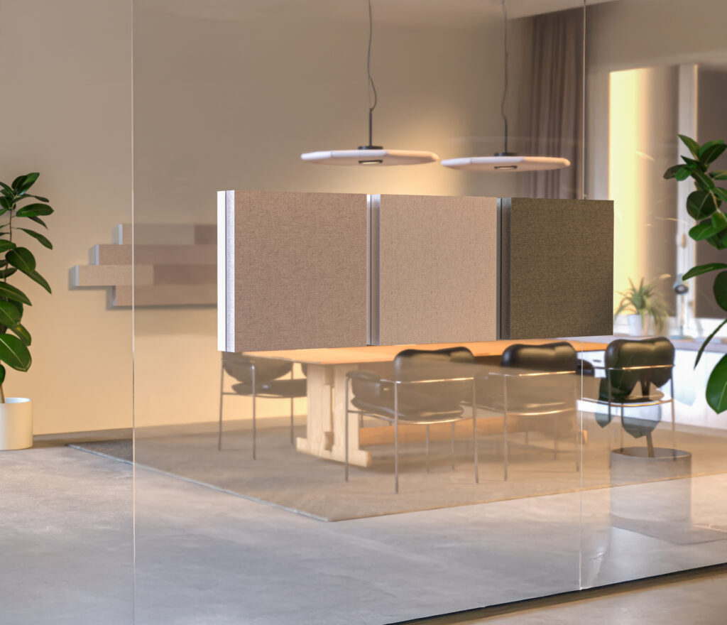 Bättre akustik i rum med glasväggar